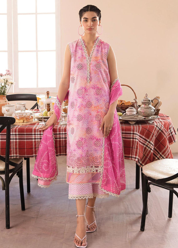 Afrozeh Embroidered Lawn Suits Unstitched 3 Piece AF23P Citrus Splash - Summer Collection