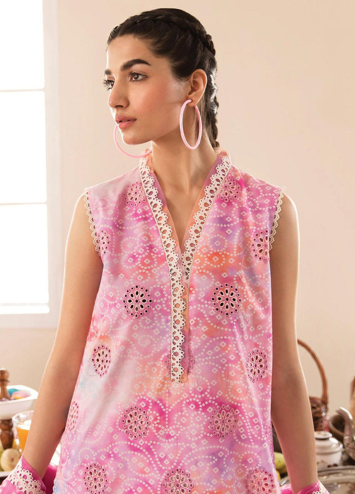 Afrozeh Embroidered Lawn Suits Unstitched 3 Piece AF23P Citrus Splash - Summer Collection
