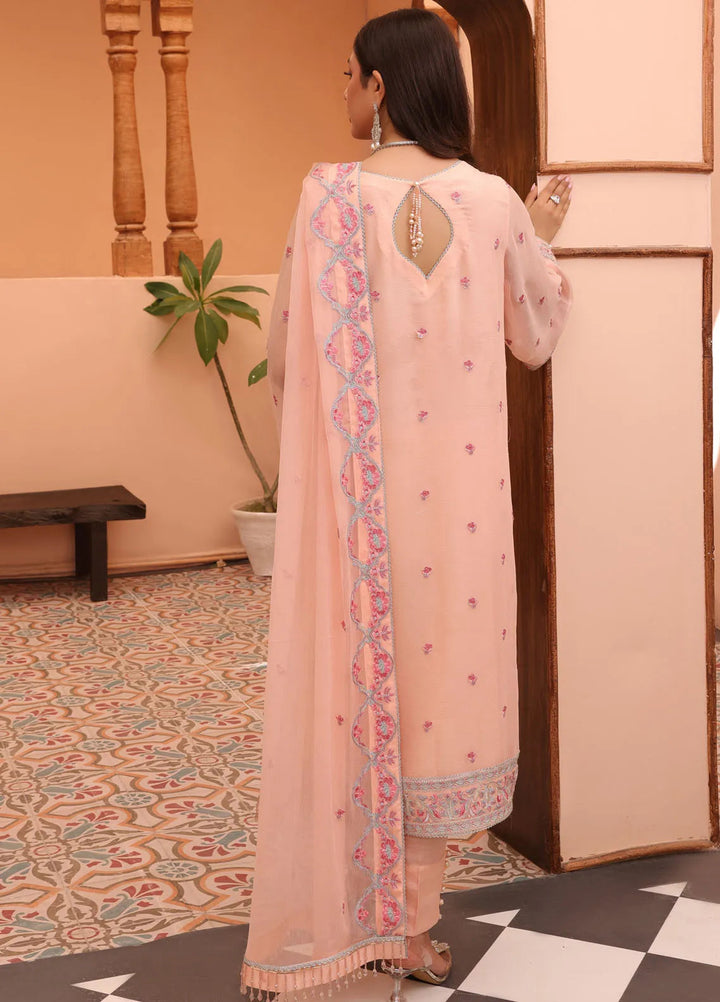 Afsana By Sheen Embroidered Chiffon Suit Unstitched 4 Piece SSL24A SLUA01 Nigar - Formal Collection