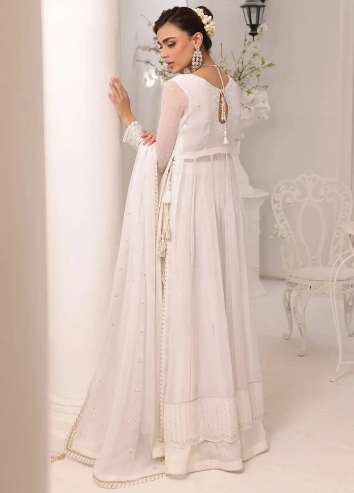 Afsana By Sheen Embroidered Chiffon Suit Unstitched 4 Piece SSL24A SLUA08 Chandni - Formal Collection