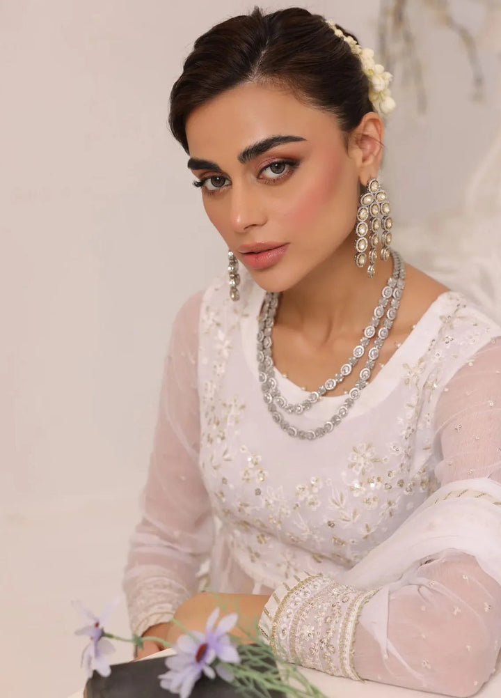 Afsana By Sheen Embroidered Chiffon Suit Unstitched 4 Piece SSL24A SLUA08 Chandni - Formal Collection