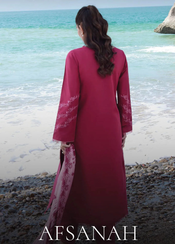 Afsanah by Seran Embroidered Lawn Suit Unstitched 3 Piece SRN25AL D-15 Zuri - Summer Collection