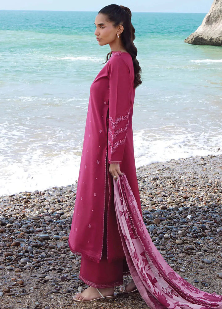 Afsanah by Seran Embroidered Lawn Suit Unstitched 3 Piece SRN25AL D-15 Zuri - Summer Collection