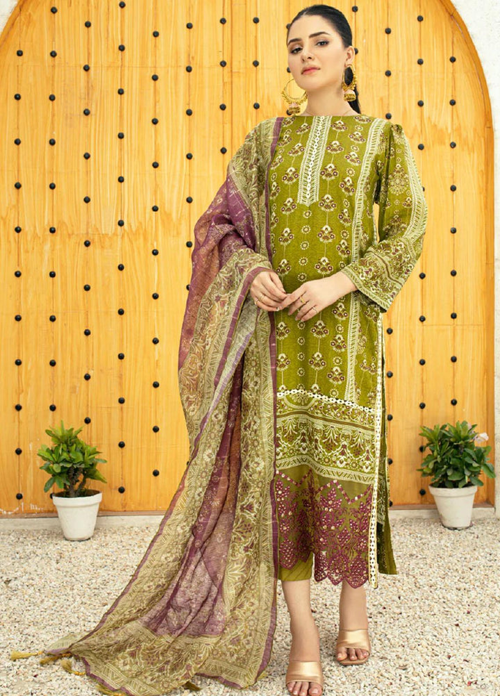 Afsaneh By AY Textile Embroidered Lawn Suits Unstitched 3 Piece AYT24A AY-011 - Spring / Summer Collection