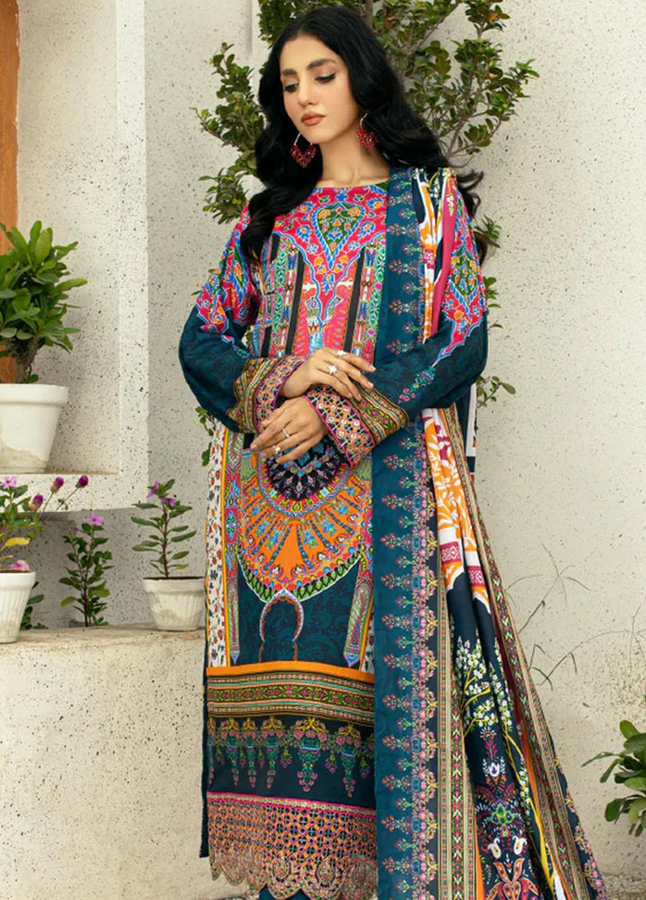 Afsaneh By AY Textile Embroidered Lawn Suits Unstitched 3 Piece AYT24A AY-018 - Spring / Summer Collection