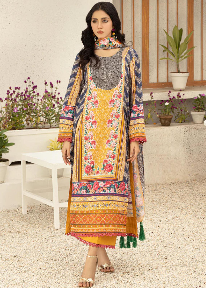 Afsaneh By AY Textile Embroidered Lawn Suits Unstitched 3 Piece AYT24A AY-019 - Spring / Summer Collection
