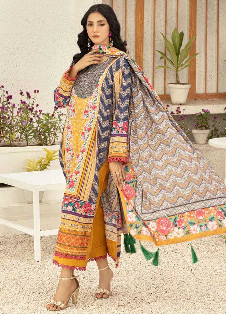 Afsaneh By AY Textile Embroidered Lawn Suits Unstitched 3 Piece AYT24A AY-019 - Spring / Summer Collection