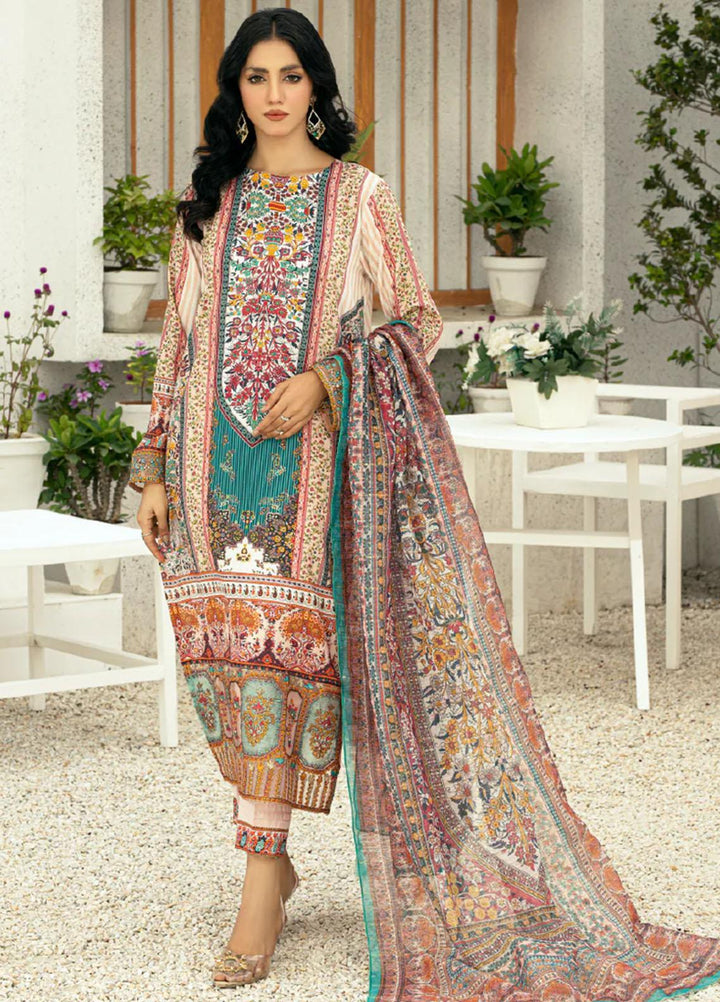Afsaneh By AY Textile Embroidered Lawn Suits Unstitched 3 Piece AYT24A AY-020 - Spring / Summer Collection