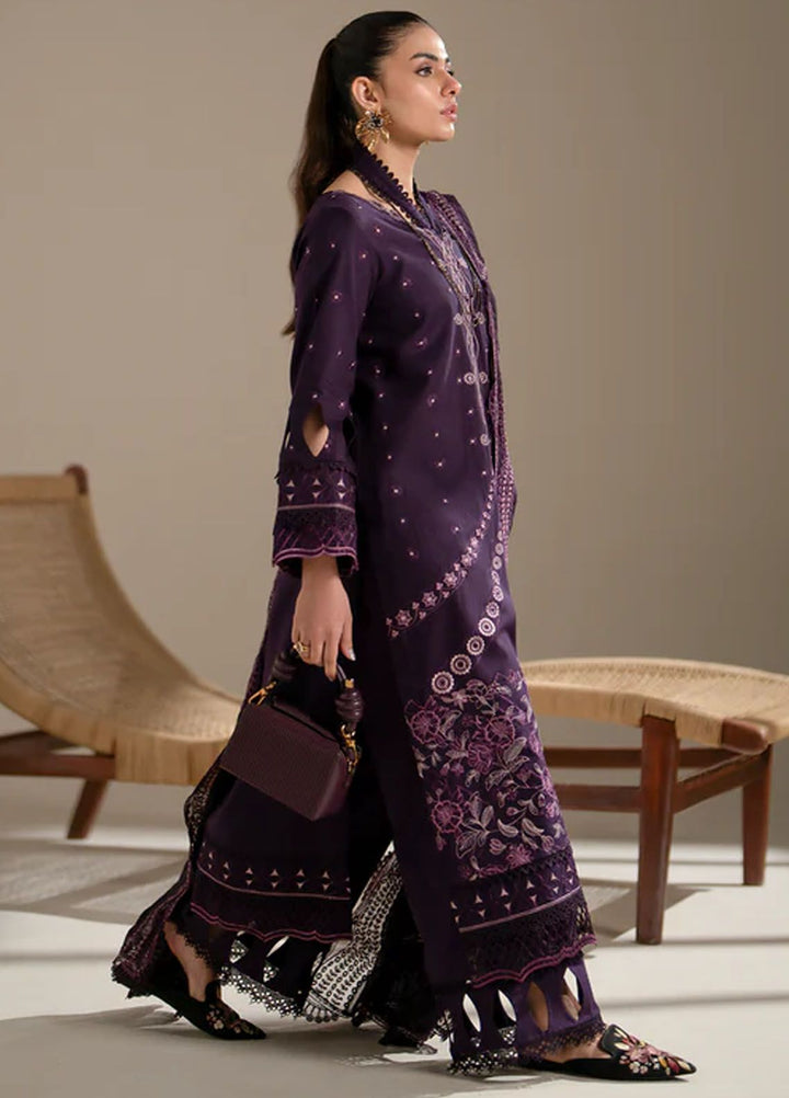 Aghaaz by Azzal Embroidered Lawn Suits Unstitched 3 Piece AZZ24AG Aroma - Summer Collection