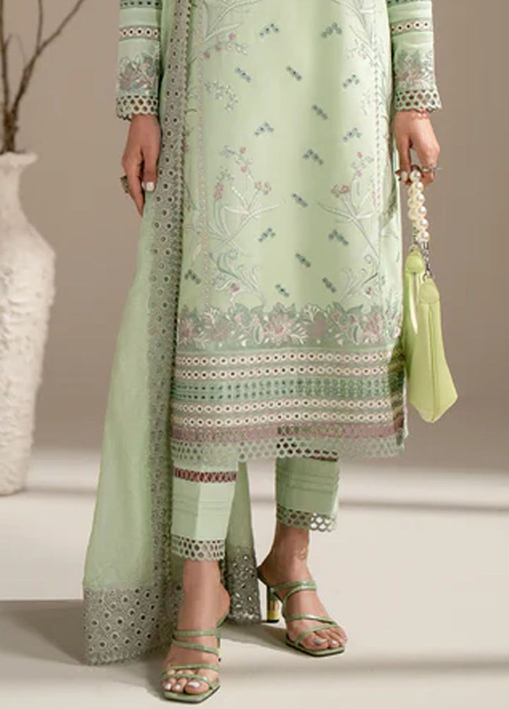 Aghaaz by Azzal Embroidered Lawn Suits Unstitched 3 Piece AZZ24AG Mehak - Summer Collection