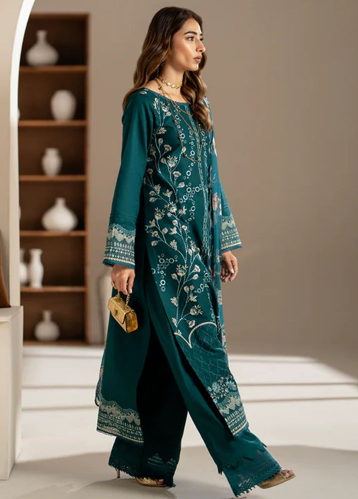 Aghaaz by Azzal Embroidered Lawn Suits Unstitched 3 Piece AZZ24AG Mehr - Summer Collection