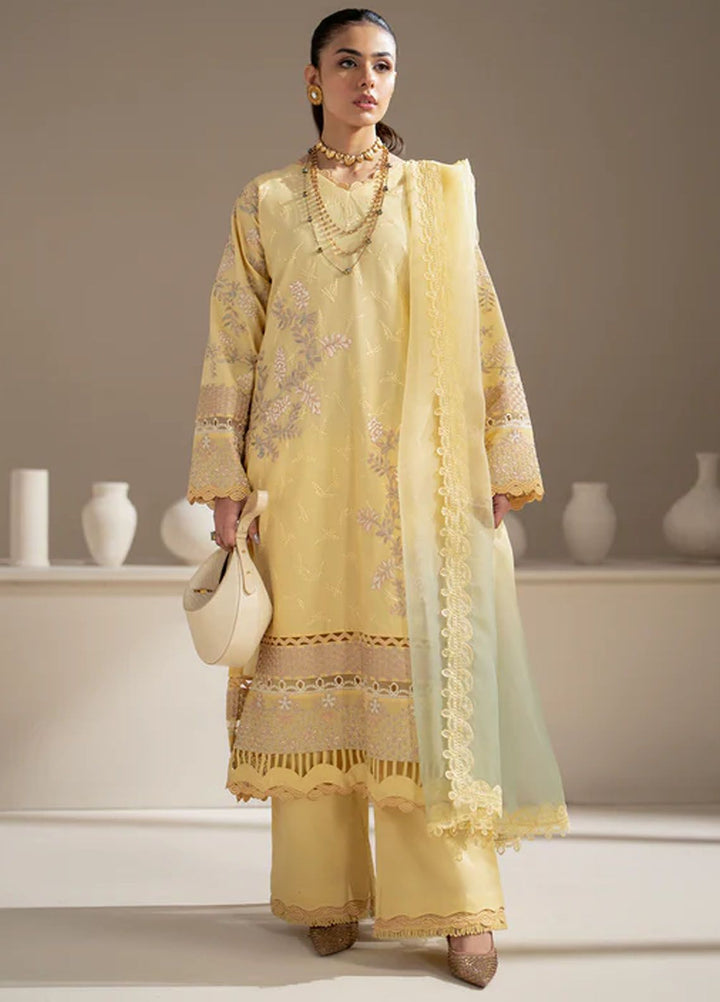 Aghaaz by Azzal Embroidered Lawn Suits Unstitched 3 Piece AZZ24AG Sehar - Summer Collection