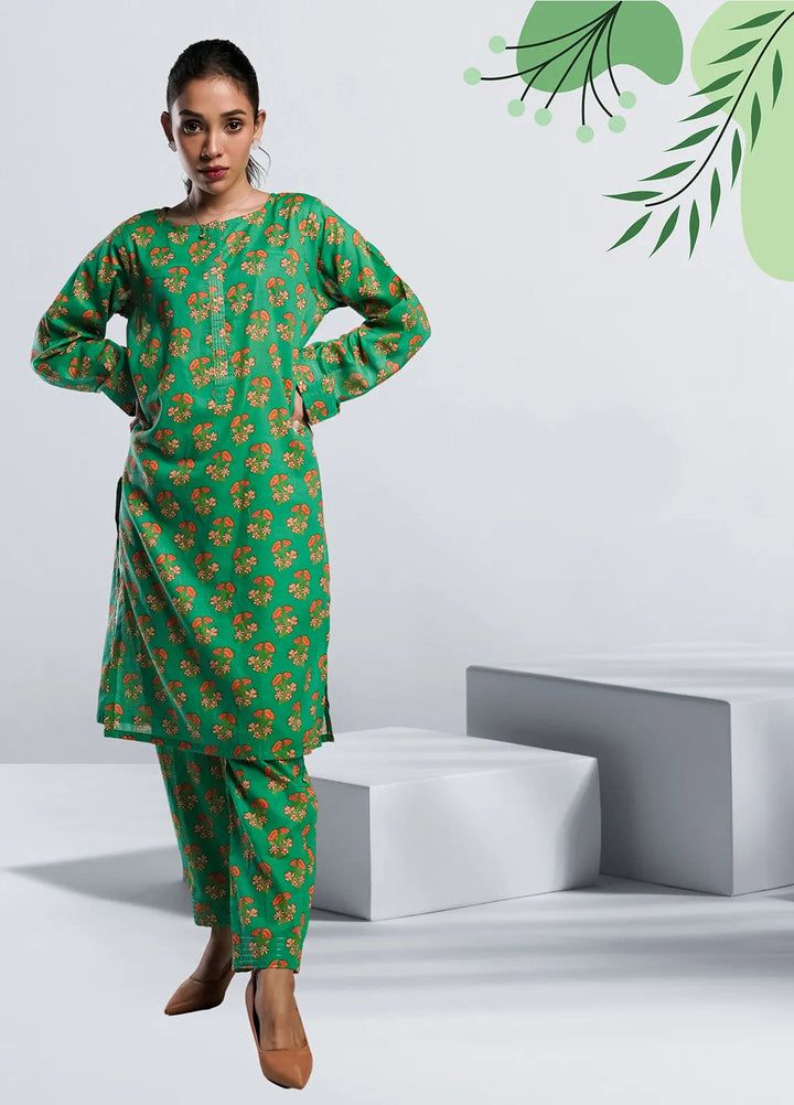 Ahlam by Safa Textiles Pret Cambric 2 Piece Suit Allover