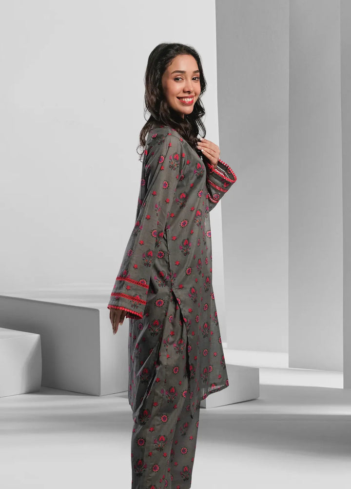 Ahlam by Safa Textiles Pret Cambric 2 Piece Suit Shadow