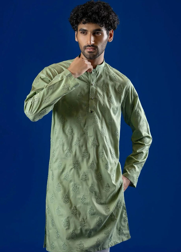 Ahmad Raza Embroidered Kurta Pajama Cotton AR5174