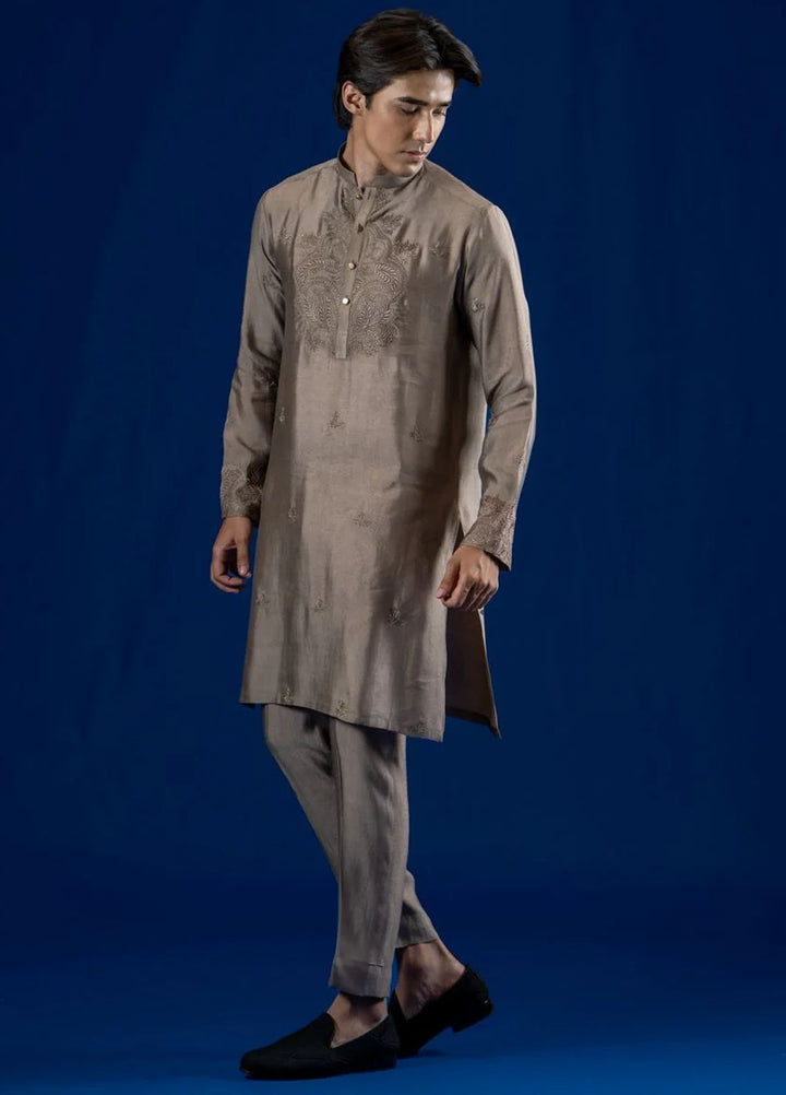 Ahmad Raza Embroidered Kurta Pajama Cotton AR5175