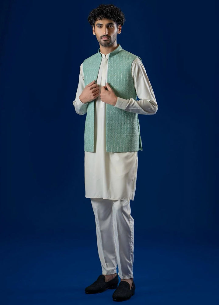 Ahmad Raza Embroidered Kurta Pajama Wash N Wear AR5173