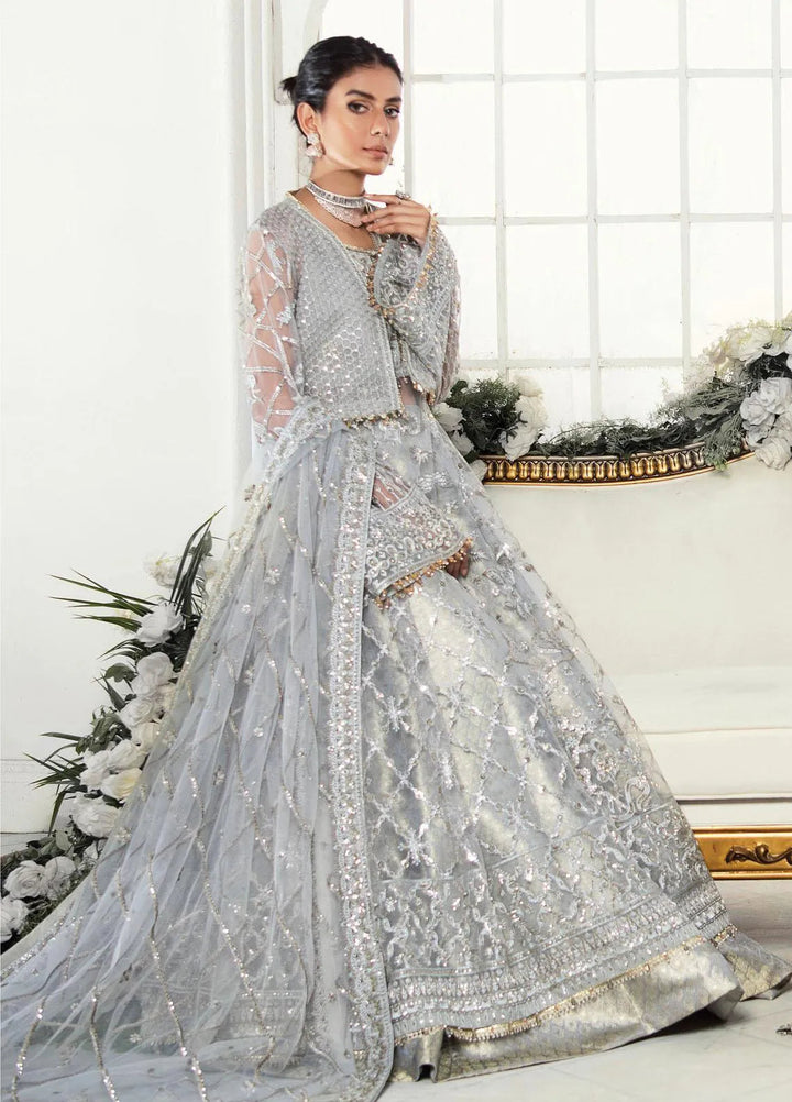 AIK Atelier Embroidered Net Unstitched Suits 3 Piece AIK22WF Look-07 - Luxury Collection