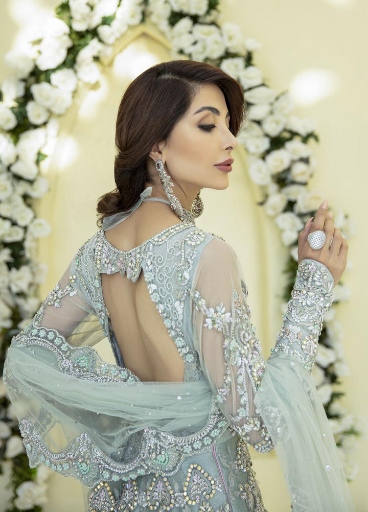 AJR Couture - Abbas Jamil Rajpoot Luxury Pret Bridal Net 2 Piece Dress AJR22BRD IRENE