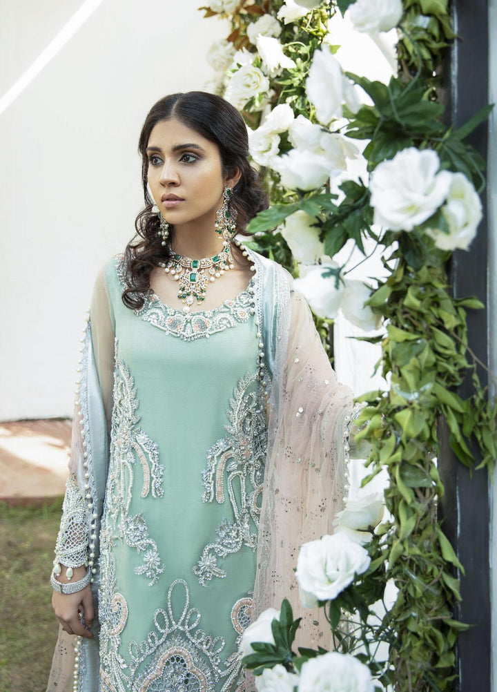 AJR Couture - Abbas Jamil Rajpoot Luxury Pret Bridal Net 3 Piece Dress AJR22BRD REHAR