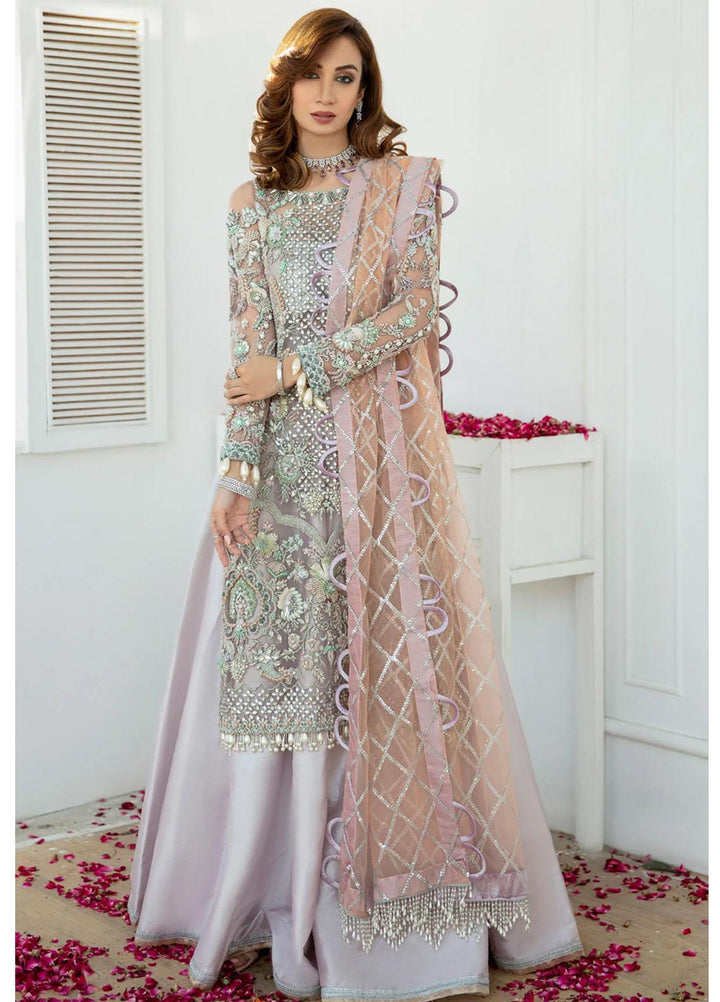 AJR Couture - Abbas Jamil Rajpoot Luxury Pret Bridal Net 3 Piece Dress AJR22BRD AVERILL