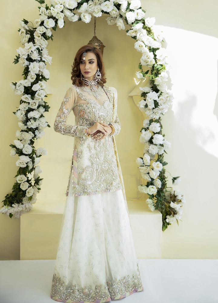 AJR Couture - Abbas Jamil Rajpoot Luxury Pret Bridal Net 2 Piece Dress AJR22BRD ESTELLE