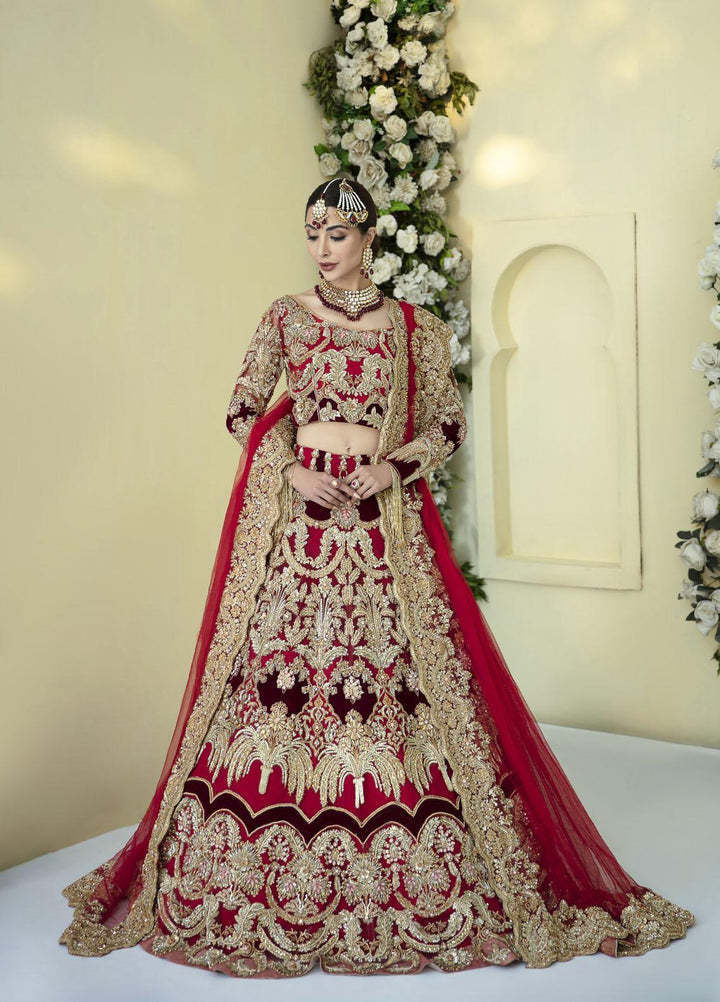 AJR Couture - Abbas Jamil Rajpoot Luxury Pret Bridal Velvet 2 Piece Dress AJR22BRD NOORI