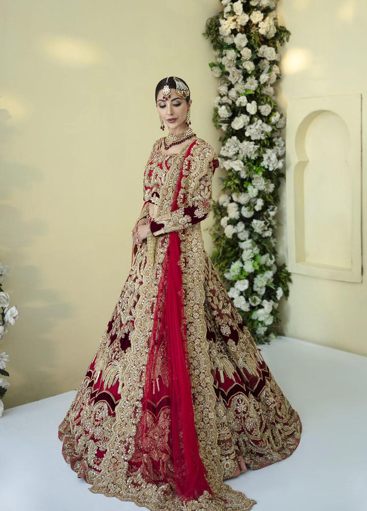 AJR Couture - Abbas Jamil Rajpoot Luxury Pret Bridal Velvet 2 Piece Dress AJR22BRD NOORI