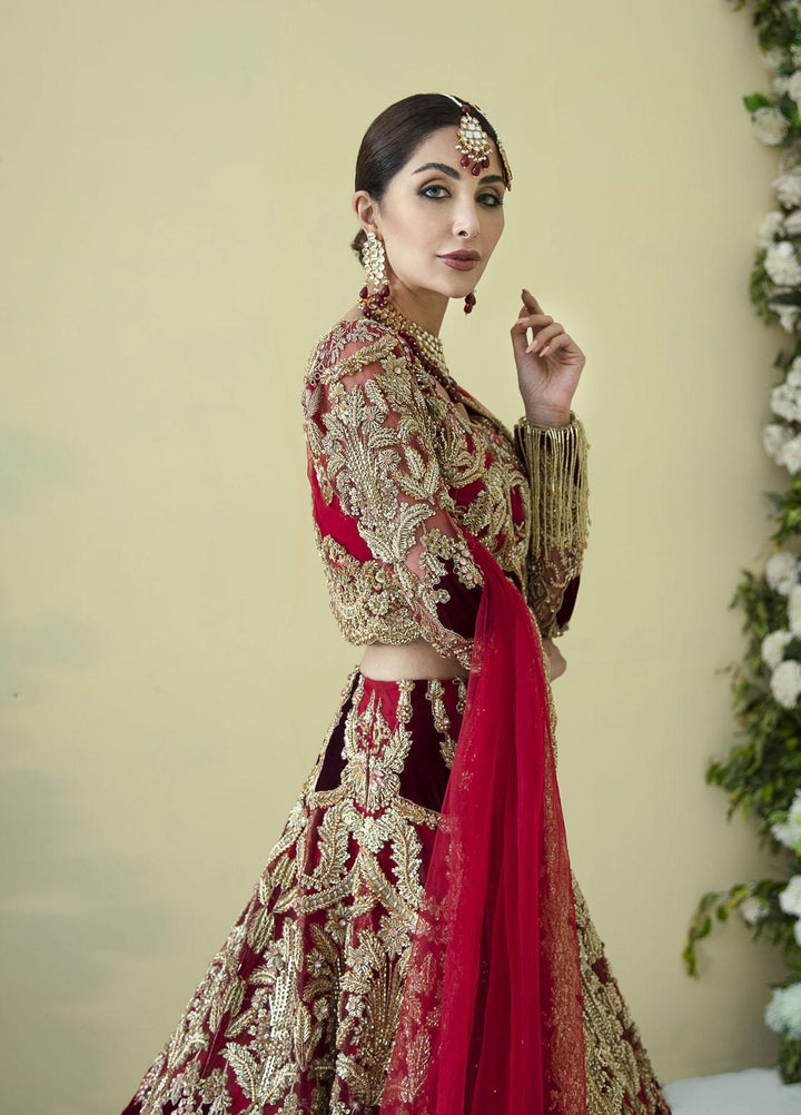 AJR Couture - Abbas Jamil Rajpoot Luxury Pret Bridal Velvet 2 Piece Dress AJR22BRD NOORI