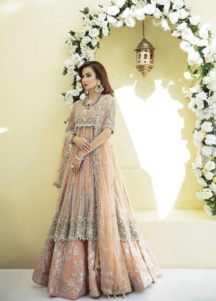 AJR Couture - Abbas Jamil Rajpoot Luxury Pret Bridal Net 3 Piece Dress AJR22BRD SOPHIA