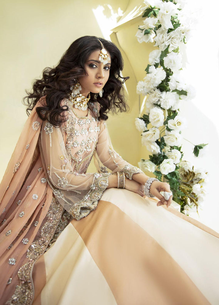 AJR Couture - Abbas Jamil Rajpoot Luxury Pret Bridal Net 2 Piece Dress AJR22BRD GRACE