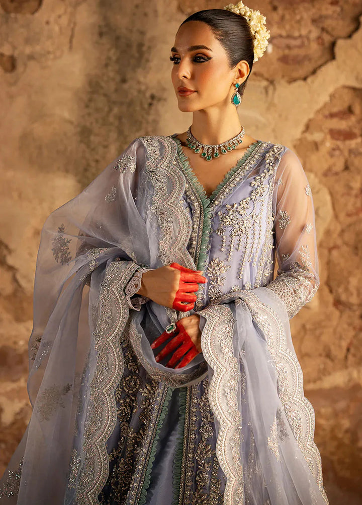 AJR Couture Embroidered Net Suit Unstitched 3 Piece AJR24LF AFF-03 Majesty - Luxury Collection