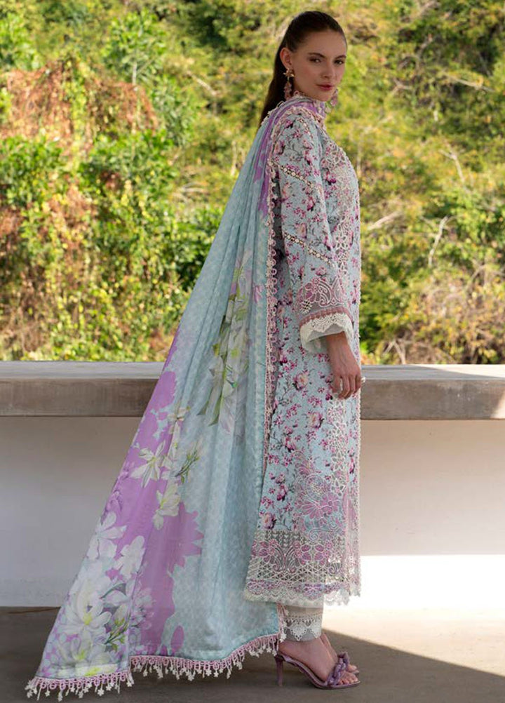 AJR Embroidered Lawn Suits Unstitched 3 Piece AJR25P PK-04 Charlotte - Summer Collection