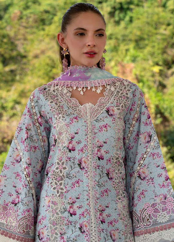 AJR Embroidered Lawn Suits Unstitched 3 Piece AJR25P PK-04 Charlotte - Summer Collection