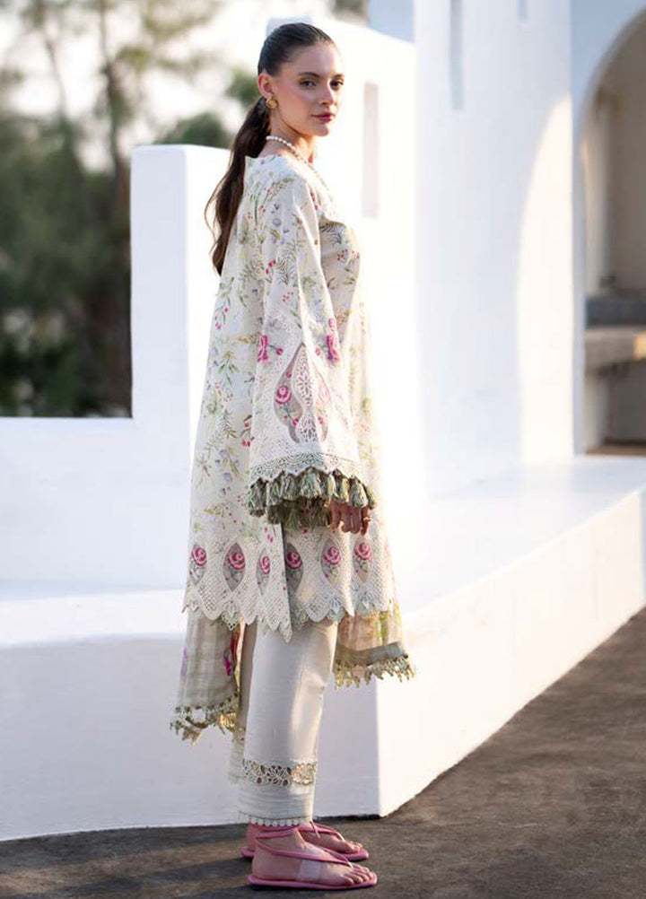 AJR Embroidered Lawn Suits Unstitched 3 Piece AJR25P PK-05 Alessia - Summer Collection