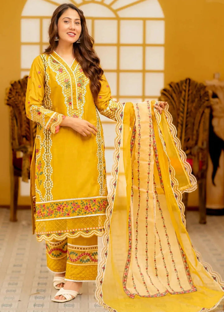 Al Harir Pret Embroidered Cotton 3 Piece Suit Ayaat