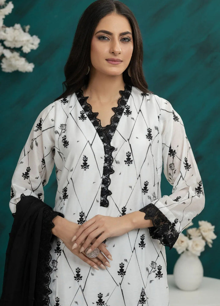 Al Harir Pret Embroidered Raw Silk 3 Piece Suit Saroor