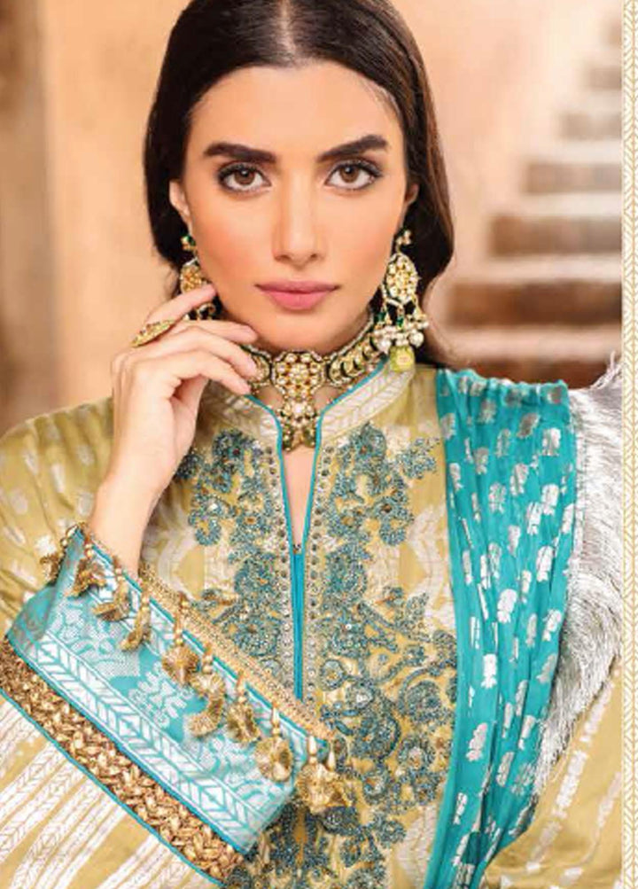 Al Karam Embroidered Cotton Satin Suits Unstitched 2 Piece AK21FW FC-W-27J-21-3 - Winter Collection