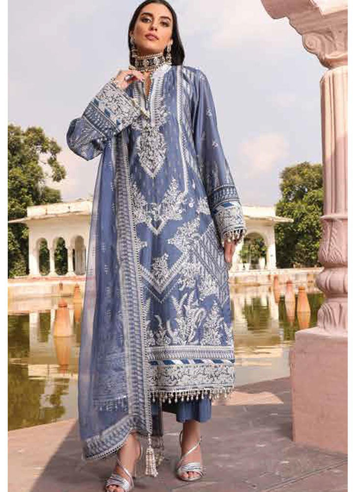 Al Karam Embroidered Cotton Net Suits Unstitched 3 Piece AK21FW FC-W-26I-21-3 - Winter Collection