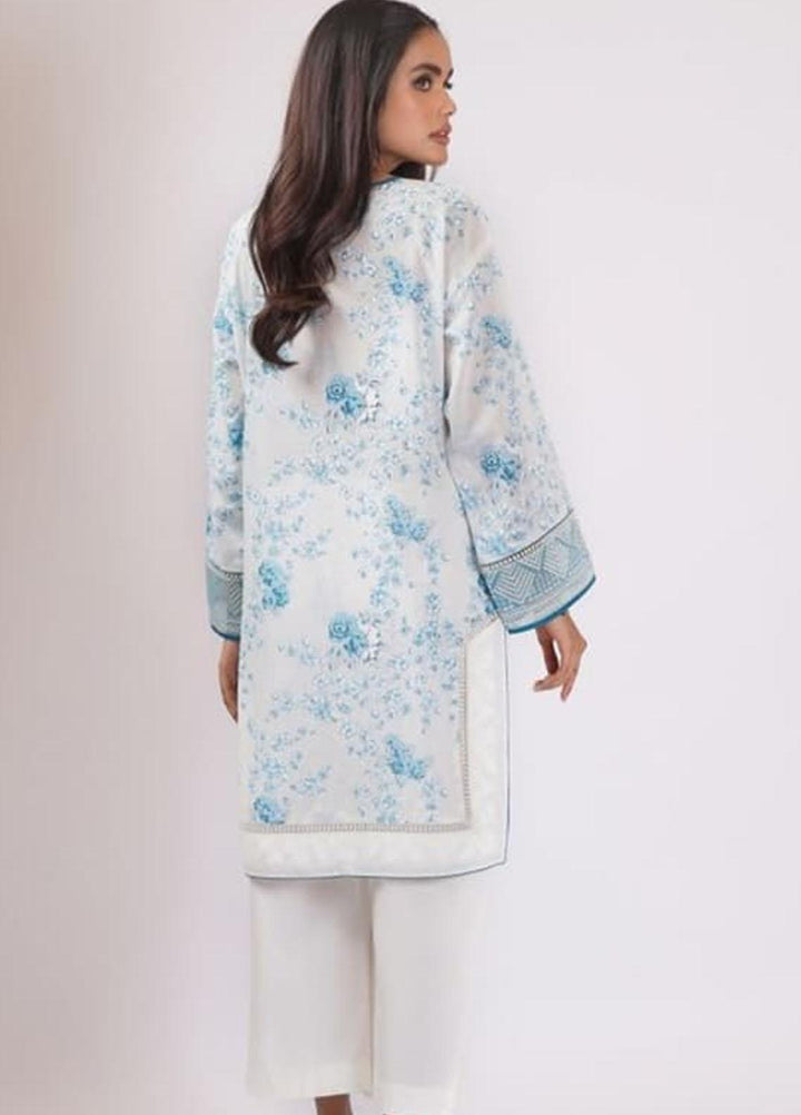 Al Karam Embroidered Lawn Suits Unstitched 2 Piece AK22S SS-48.1-22 White - Summer Collection