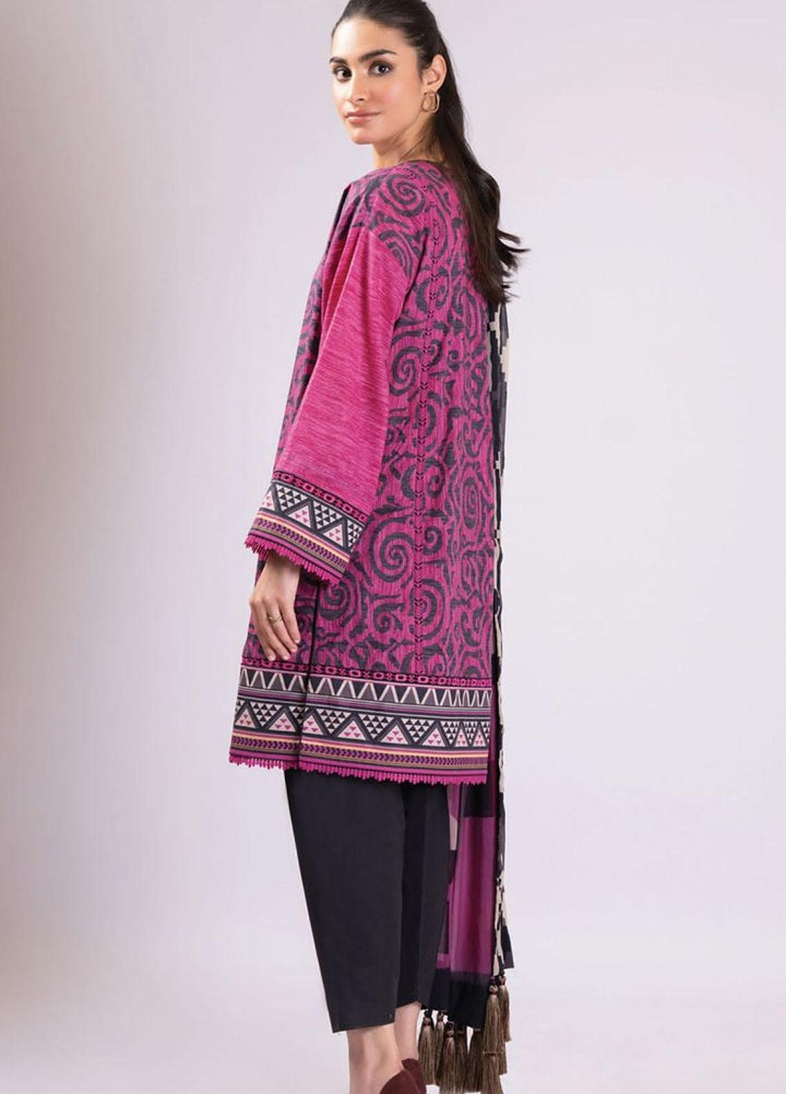 Al Karam Printed Lawn Suits Unstitched 2 Piece AK22S SS-43-22 Pink - Summer Collection