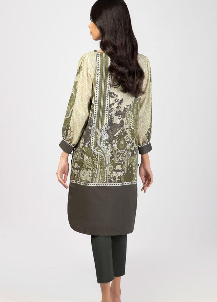Al Karam Printed Lawn Suits Unstitched 2 Piece AK22S SS-53-22 Green - Summer Collection