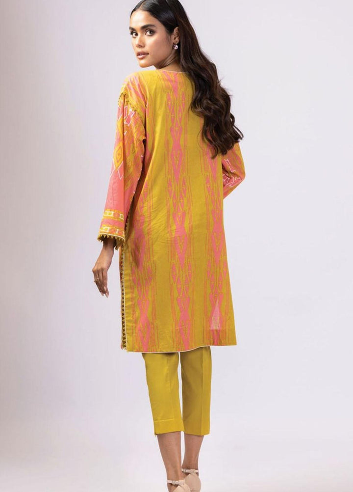 Al Karam Printed Lawn Suits Unstitched 2 Piece AK22S SS-55-22 Green - Summer Collection