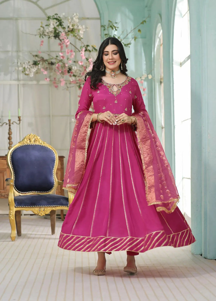 Al Siyaab Pret Embroidered Cotton Silk 3 Piece Suit Heer Margenda