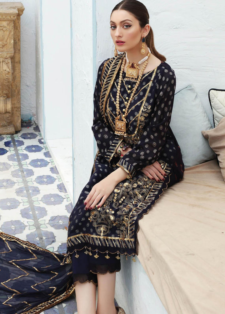 Festive Hues By Al Zohaib Embroidered Jacquard Suits Unstitched 3 Piece AZ21FH 02 - Festive Collection