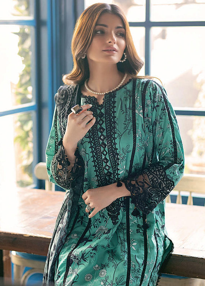 Sunshine Bloom By Al Zohaib Embroidered Cotton Satin Suits Unstitched 3 Piece AZ21SB 3 - Winter Collection
