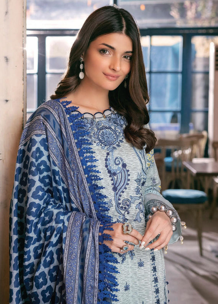 Sunshine Bloom By Al Zohaib Embroidered Cotton Satin Suits Unstitched 3 Piece AZ21SB 5 - Winter Collection