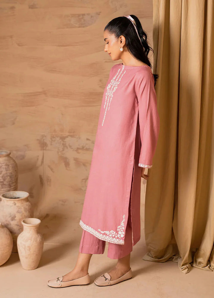 Alaia by Muraad Pret Embroidered Alpine Peach 2 Piece Suit Arisa