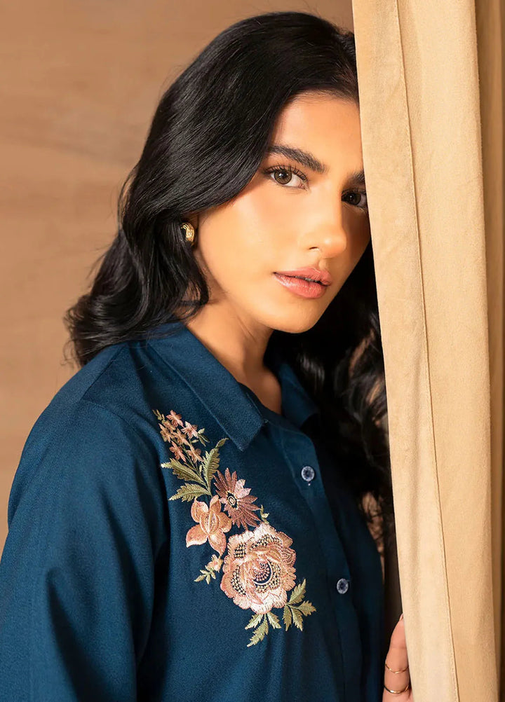 Alaia by Muraad Pret Embroidered Alpine Peach 2 Piece Suit Avery