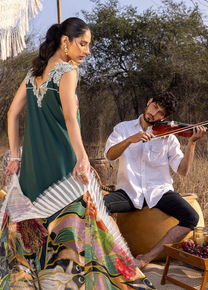 Aleyna By Asifa & Nabeel Embroidered Lawn Suits Unstitched 3 Piece AN23A ASL-02 Gardenia - Summer Collection